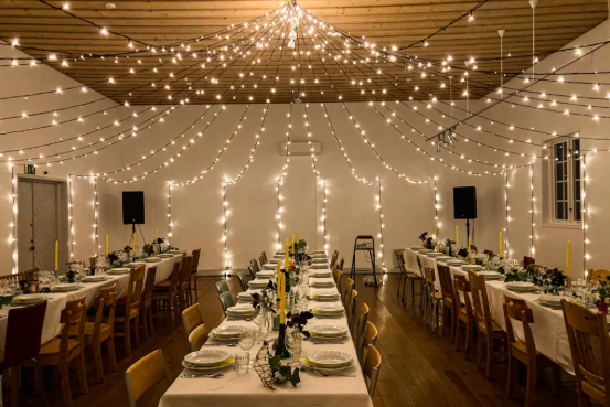 reception wedding big hall